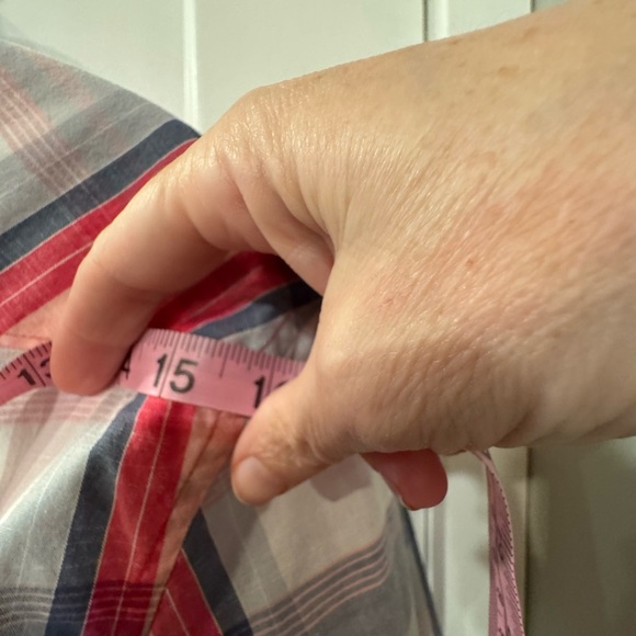 Original Penguin Plaid Shirt Size M Short Sleeve Button Up F1.2 - Picture 8 of 9